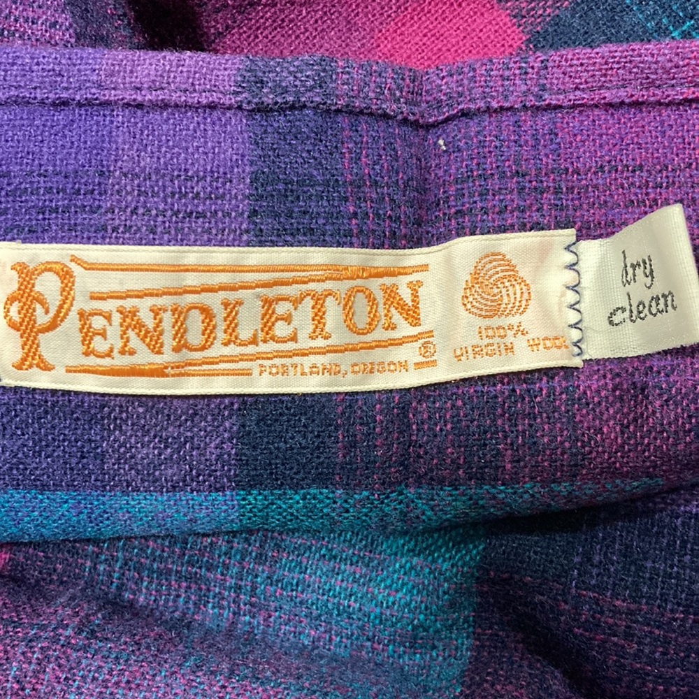 Pendleton Virgin Wool Scarf Shoulder Wrap Vintage - image 4
